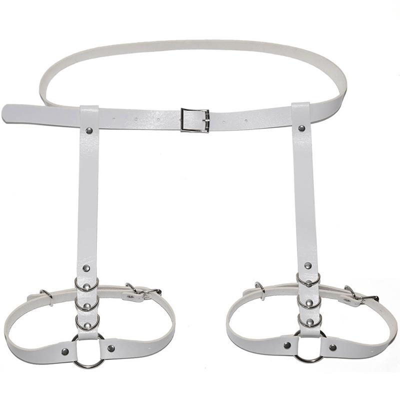 Imbracature in pelle per le cosce, giarrettiere in vera pelle, imbracatura inferiore unisex, imbracatura per la vita taglie forti, imbracatura in pelle per il corpo da donna, bondage per le gambe