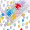 30 Stück/Los Acrylperlen 9,5 mm AB-Farbe Runde Abstandshalter Lose Perlen für DIY Halskette Armband Schmuckherstellung Zubehör Verbrauchsmaterialien