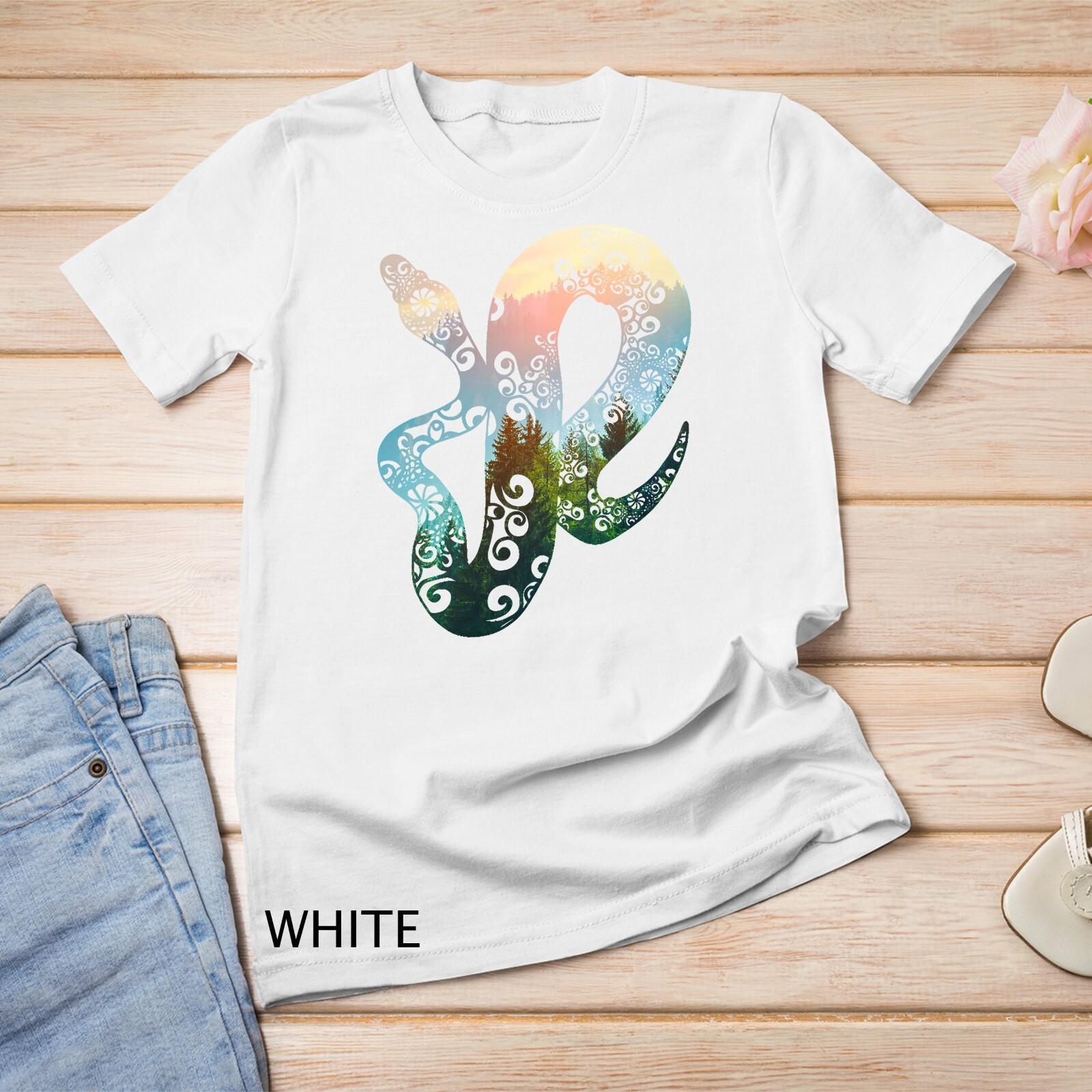 Boho Ball Python Forest in The Morning T-Shirt Mens Womens Tees Top Unisex T-Shirt Mens Womens Tees Top S