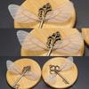 Flying Keys DIY Handmade Accessories with Dragonfly Wing Charms Vintage Bronze Skeleton for Key Party Wedding Favor Supp