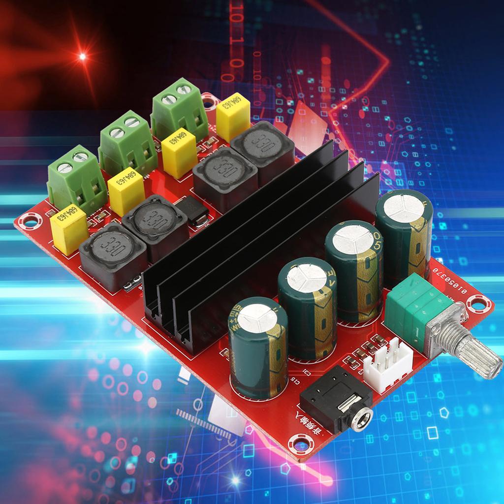 DC12-24V High Power 2*100W  Channel Digital Amplifier Audio Board Stereo Amp