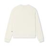 FILA HERITAGE Panda Embroidery Trendy Casual Versatile Crew Neck Pullover Sweatshirt Women Vapor White F51W538201FIV