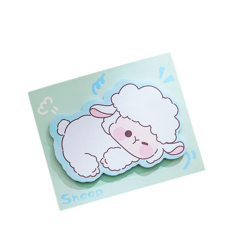 Cute Animal Shaped Sticky Notes: Reusable, Portable, Perfect for Students