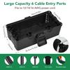 IP68 Rate Outdoor Electrical Enclosure Junction Box 6Cable Entry Points Wide Compatibility for Camping Pool Tool