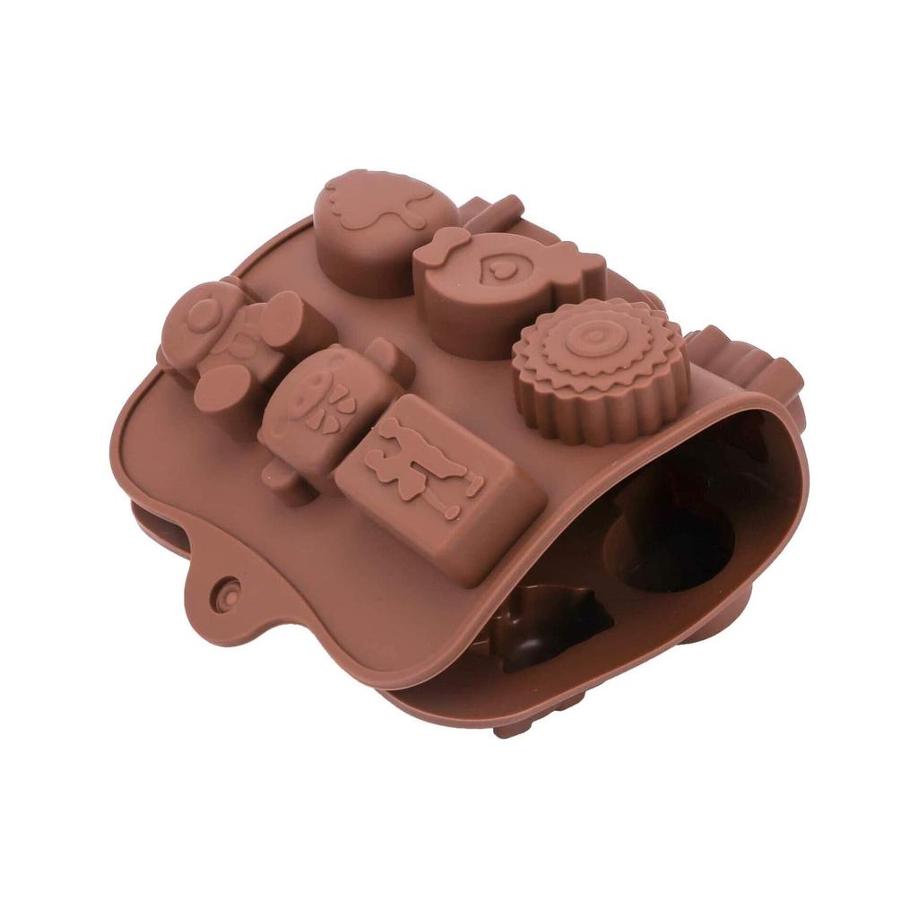 Luxer Silicone Chocolate Molds for Candy or Jelly, 15 Figurines Toys, 21x10.7 cm