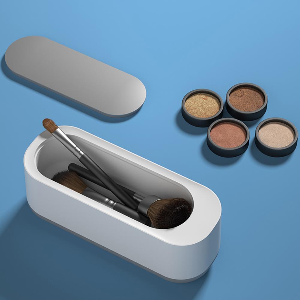 Plastic Automatic Cleaning Box Multipurpose Ultrasonic Jewelry Cleaner Portable Electric Simple Operation for Everyday Objects