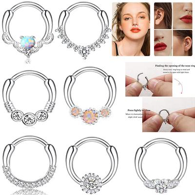 1ks Nový Nerezový Krúžok do Nosa Piercing Šperk Diamantový Nosový Klin Piercing Krúžok do Nosa Náušnice Šperky
