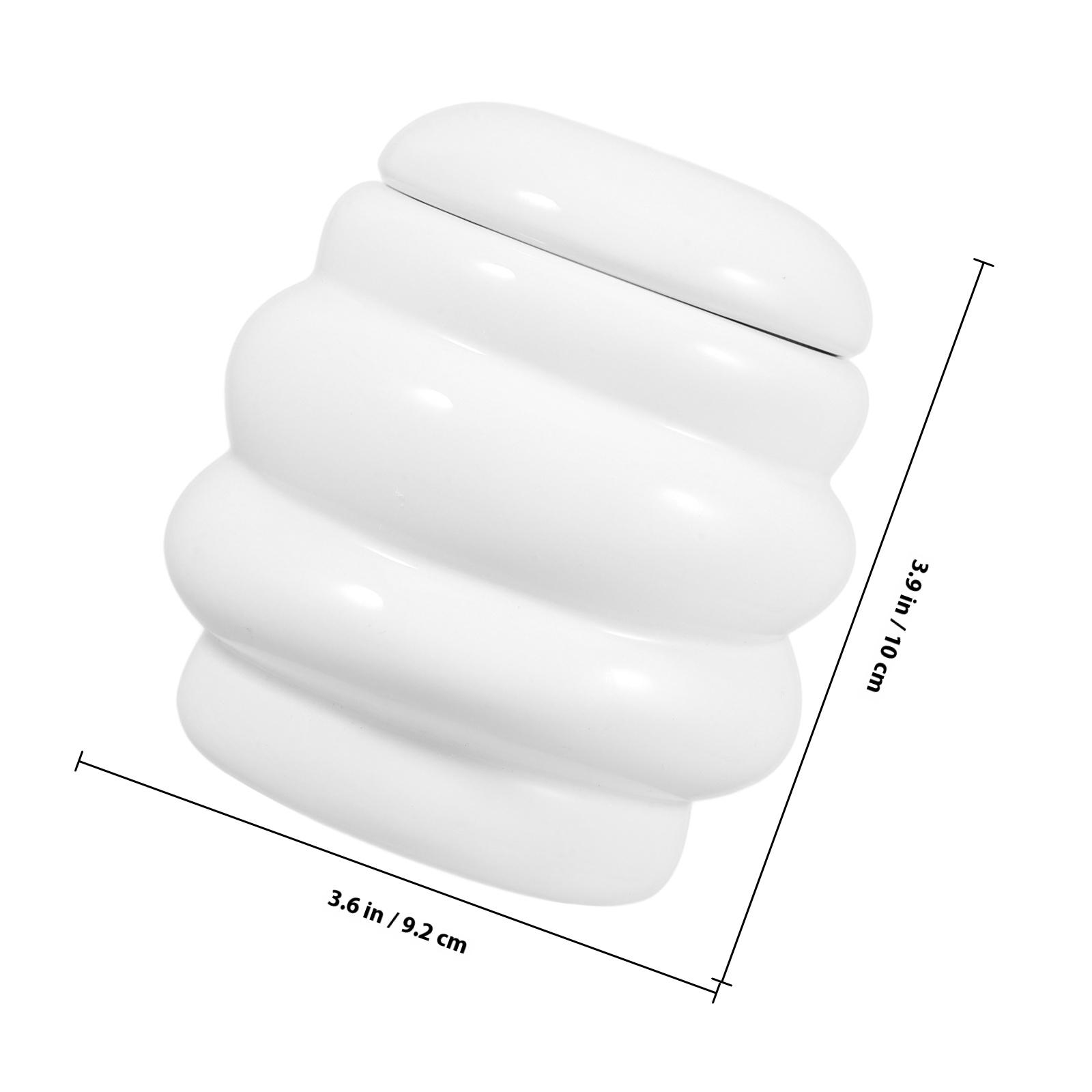 

Ceramic Honey Jar Exquisite Food Storage Canister Tight Sealing Lid Kitchen Tea Container Candy Snack Preservation Jar