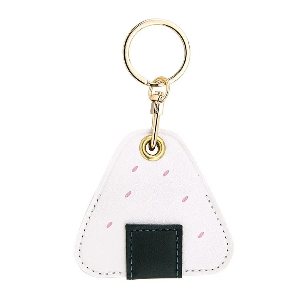 Leather Strawberry Lemon Keychain Case Holder Fashion Women Car Key Ring Charm Bag Car Pendant Gift Anti-lost Pet Dog Cat Collar
