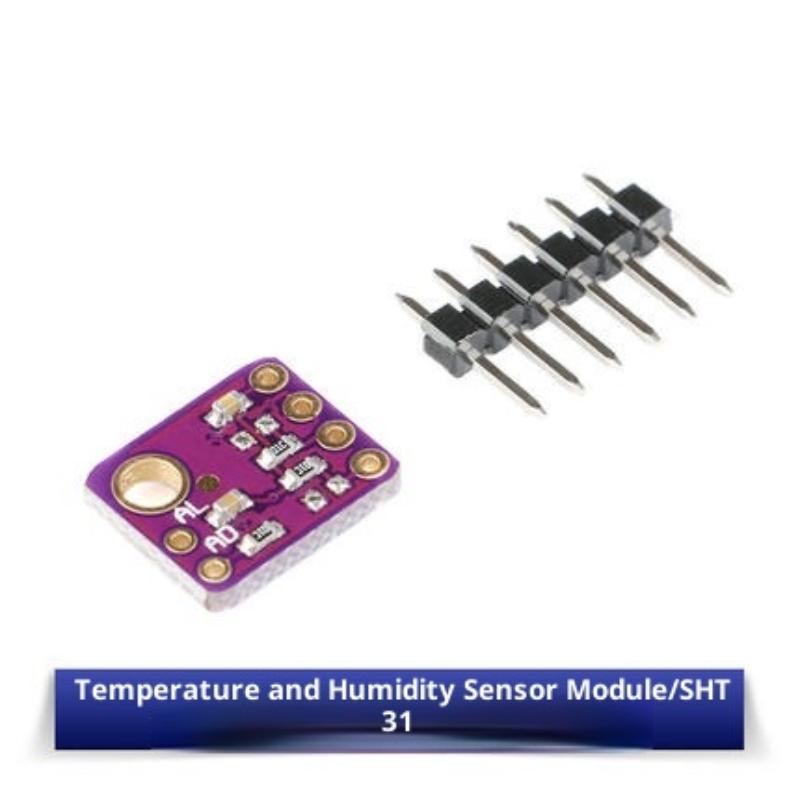 Sht31 Sht30 Temperature Sht31-D Humidity Sensor Module Microcontroller Iic I2C Breakout Weather 3V 5V Compliant For Arduono