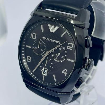 Used 11 ARMani Black Chronograph Working