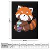 Bubble Tea Gift Girls Red Panda Boba Tea Bubble Tea Throw Blanket Fluffy Soft Blankets Sleeping Bag Blanket Camping Blanket