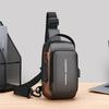 Borsa a tracolla antifurto da uomo con ricarica USB, borsa a tracolla per scuola, viaggi brevi, messaggero, palestra, marsupio sportivo da uomo