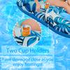 Inflatable Floating Bed with Sunshade Inflatable Water Sleeping Bed PVC Floating Lounger Air Mattress Outdoor Swimming