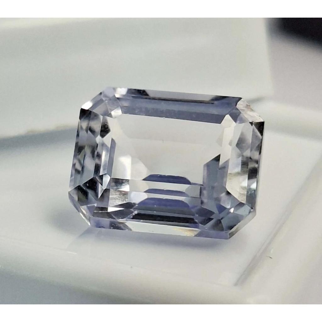 Light Blue Sapphire Natural 8-10 Ct Emerald Cut Stunning Certified Gemstone