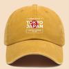 Pc Tokyo Japan City Style Printed Baseball Cap  Unisex Printed Design  Solid Color Minimalist Vintage Curved Brim Dad Hat  A