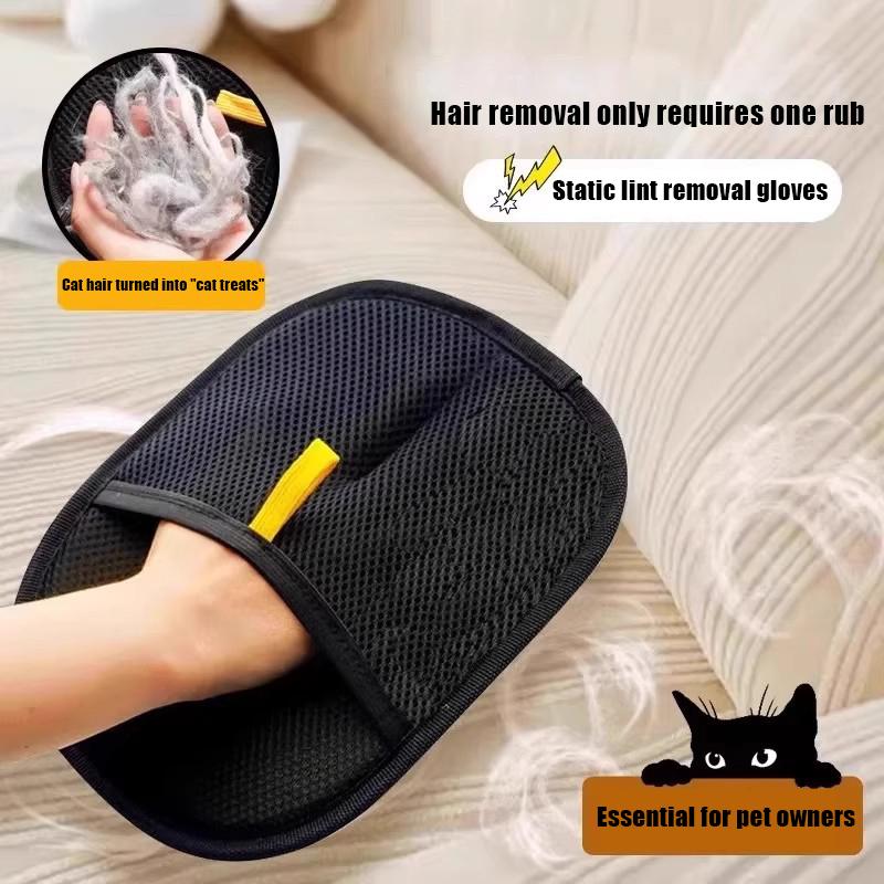 Evcil Hayvan Statik Elektrik Saç Temizleme Eldivenleri Kedi Tüyü Temizleyici Ev Tüy Alma Fırçası Tüy Toplama Rulosu Köpek Tüyü Tıraş Aleti