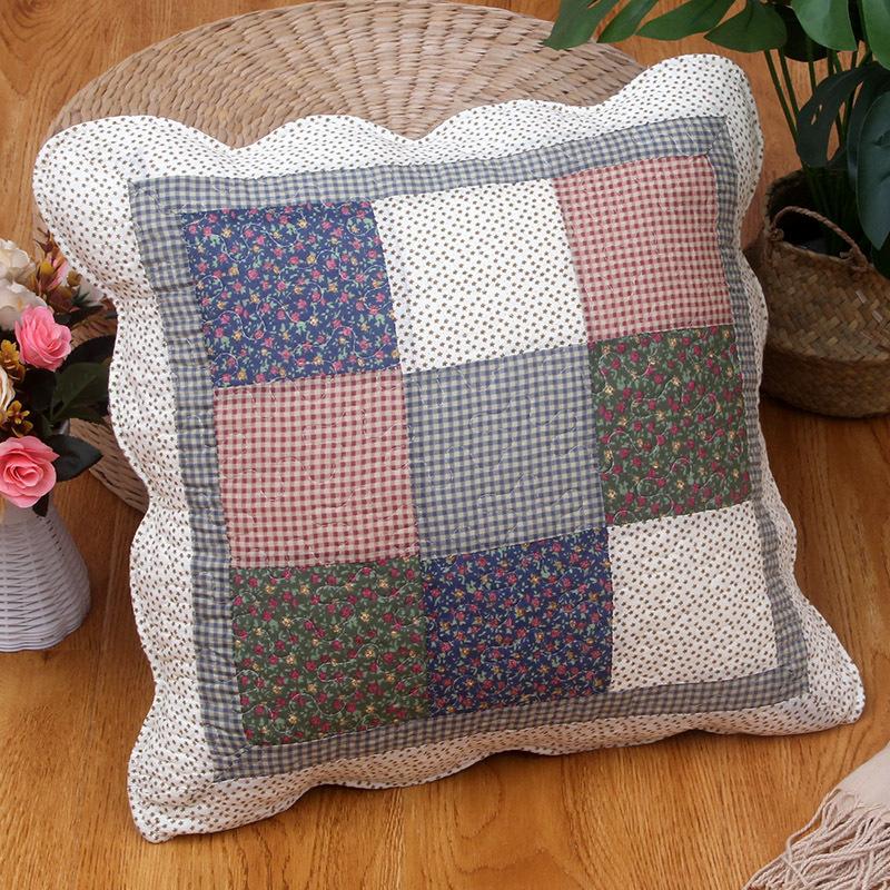2pcs Cotton Quilted Backrest Cover Soft and Skin Friendly Sofa Cushion Cover Modern and Simple Breathable Backrest Without Core