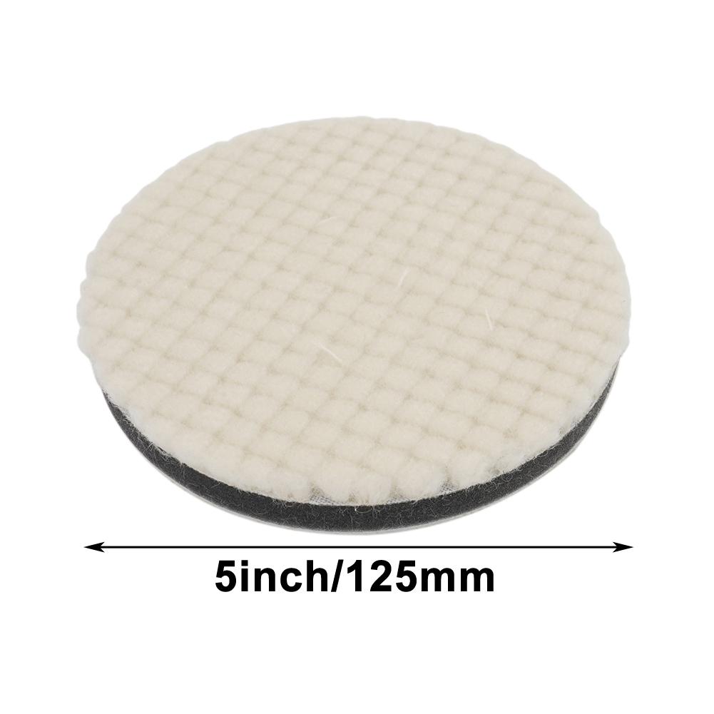 

1pc 5-7inch Wool Polishing Pads Waxing Buffing Pad For Cars Polishing Sealing Cleaning Polisher Tool Accessories