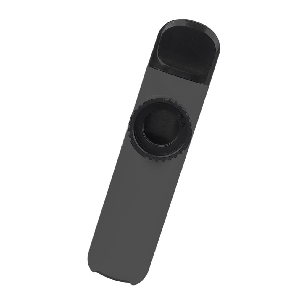Kazoo Flute ABS Flute Musical Wind Instrument with Diaphragm for Playing Performance Black