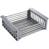 Stainless Steel Kitchen Sink Draining Basket for Fruit, Vegetable, and Dish Storage