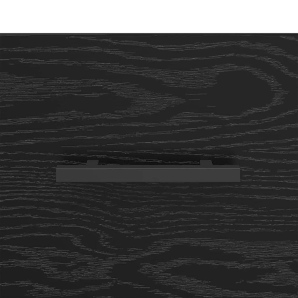 Nightstand Black Oak Look 40 x 40 x 66 cm Particleboard