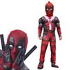 Deadpool Cosplay Costume For Boys Featuring Lifelike Muscle Design And Breathable Fabric