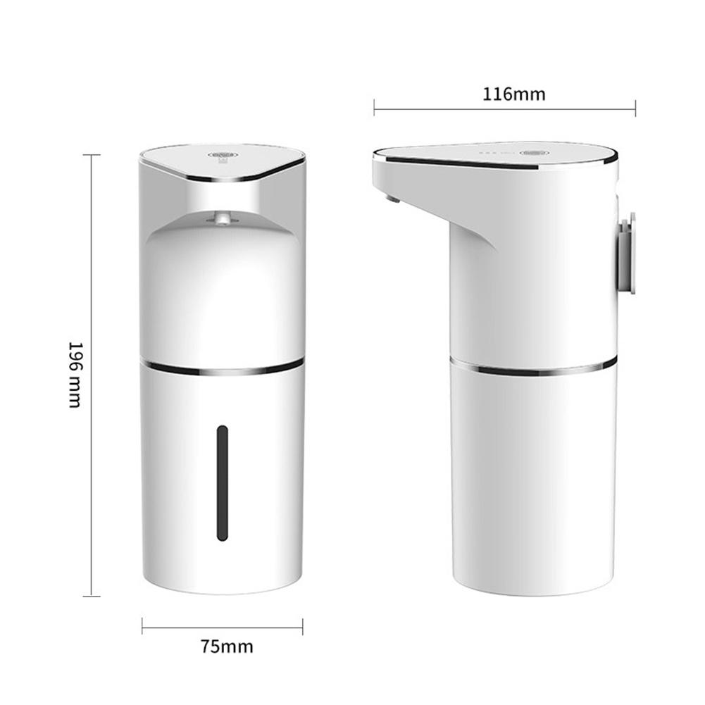 3pcs/set Automatic Soap Dispenser 116x75x196mm Infrared-sensing Technology Soap Dispenser Adjustable Foam,350ml USB Rechargeable