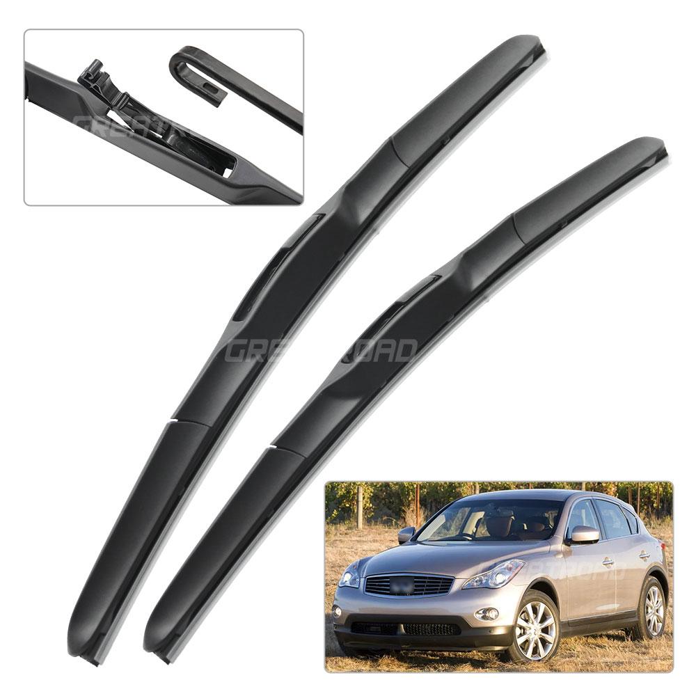 For Infiniti EX35 facelifted 2011-2012 Wiper Front Wiper Blades Windshield Windscreen Window Brush 24"+17"