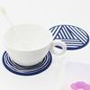 9.6cm Silicone Coasters Set for Various Cups and Mugs Nonslip Printed Pattern Cup Mat Heat Resistant Table Protectors