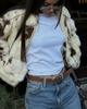 European & American Women's Autumn/Winter Leopard Fur Coat - New Fashion, Fluffy & Simple Design