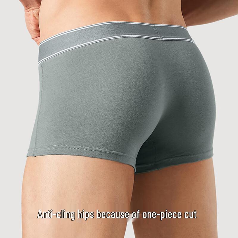 Men's 50S Combed Cotton Antibacterial Boxer Briefs 2-Pack