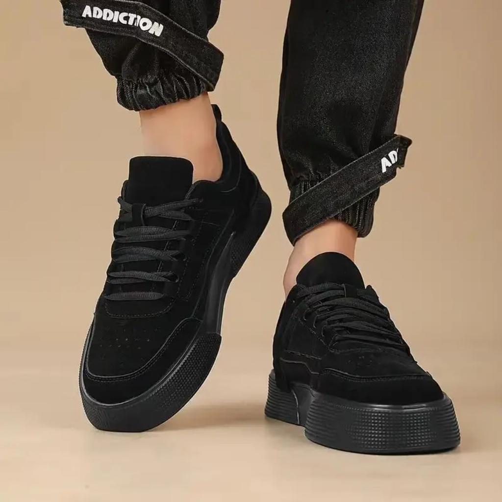 Retro Men's Casual Work Shoes, Men's Skateboarding Shoes, Wear-resistant and Shock-absorbing Sports Training Shoes, Flat Shoes