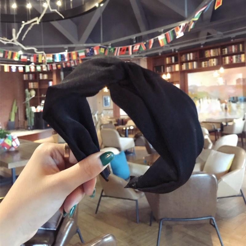 Autumn Winter Wide Korean Style Cross Knot Headband