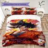 Son Goku Anime 3pcs Duvet Cover Set, Digital Print Bedding, No Core, Soft Children's Bedroom Gift -HYQ24