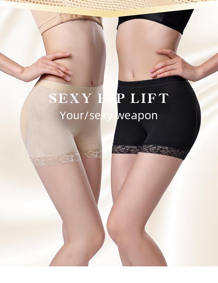 Lace Mesh Body Shaping Panties with Buttocks Inserts for Women