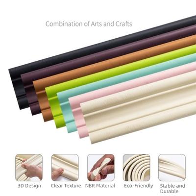 Modern 5M Wall Molding Trim NBR Edge Protection Decor Strip Waterproof Self-Adhesive Skirting Line Bathroom
