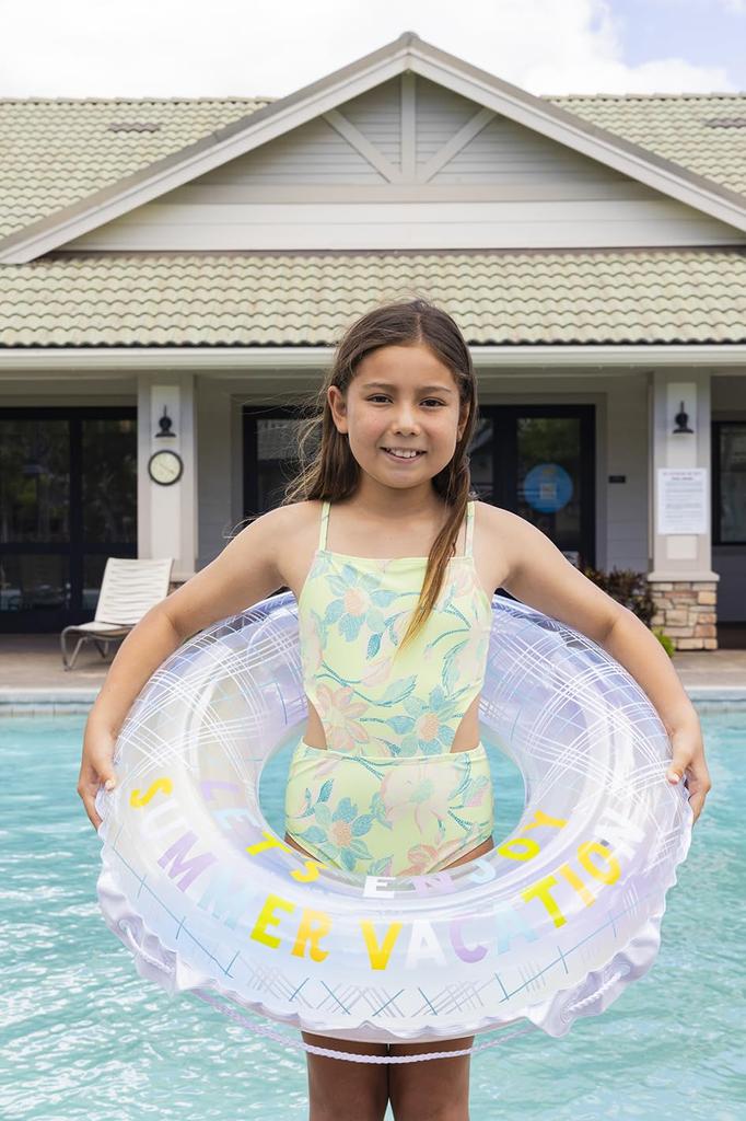 IGARASHI 80cm Pastel Check Float with Rope RLC-281V