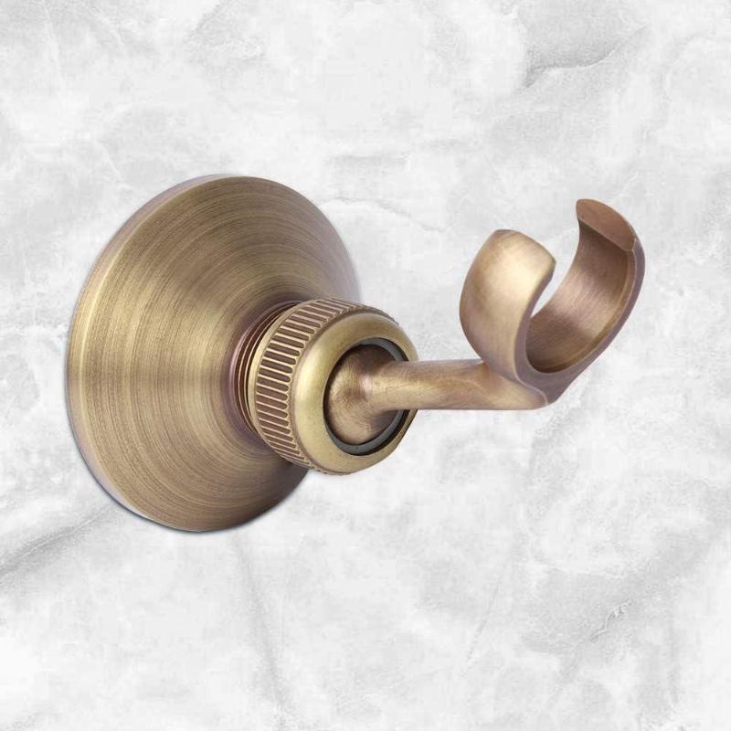 New European Style Home Brass Shower Head Holder Adjustable Bracket With Wall Mount And Connector Ideal For Bathroom Fixtures