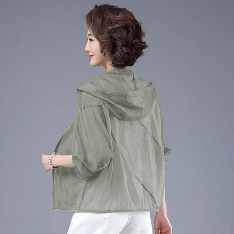 Sun Protection Clothing Female Mother Summer Temperament Sun Protection Clothing Air-conditioned Shirt Lightweight Breathable Casual Jacket