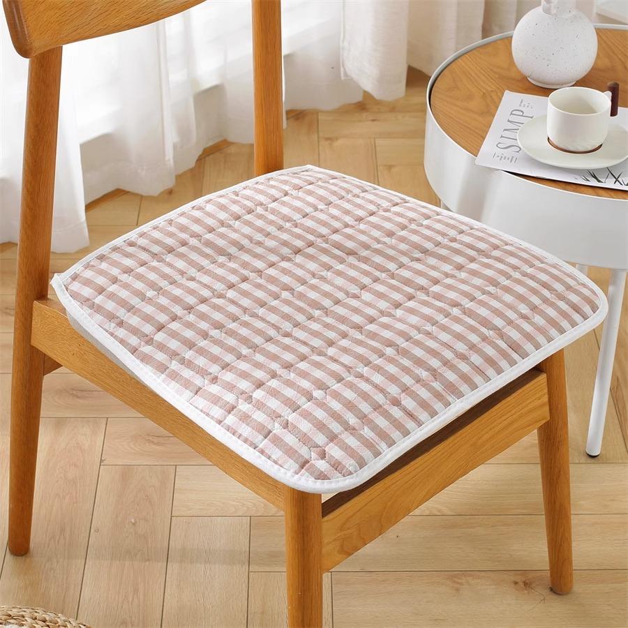 Cotton Chair Cushion Breathable Office Chair Pad Simple Dining Chair Cushion All Season Use