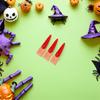 40pcs Fake Witch Fingers Realistic Scary Tips Halloween Party Kids Reading Colorful Finger Pointers Cosplay Accessory Trick