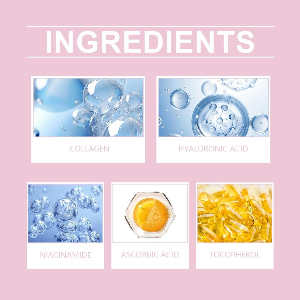 Jaysuing 5-in-1 Nourishing Essence Moisturizes, Firms, and Repairs Facial Skin Elasticity. Easily Absorbed, Non-Greasy. Suitable for Face. 30ml/box