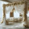 Width 160CM Wedding Tulle Arch White Pink Backdrop Fabric Arch Draping Fabric  Wedding