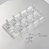Transparent Nail Practice Base Tray Acrylic Nail Display Board  Manicurist Training