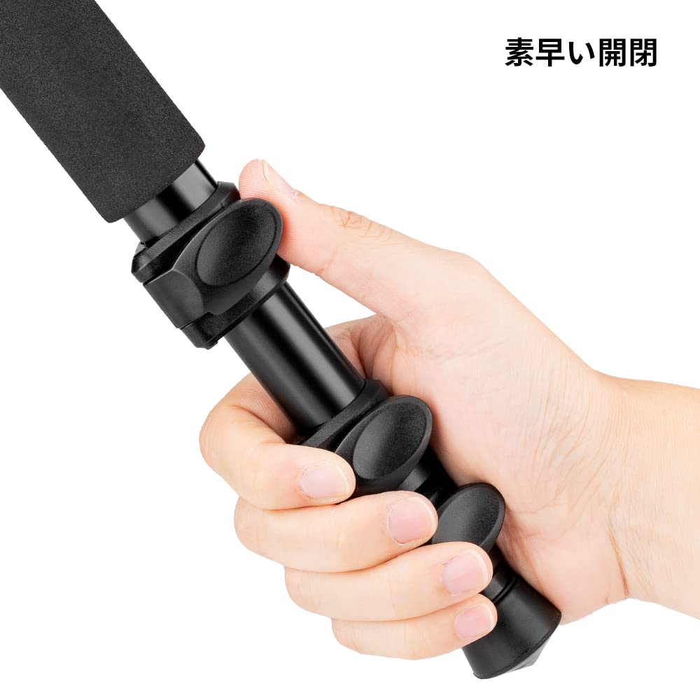 Concept SLR Tripod for 183cm 35cm Overhead Reversible Center Adjustable Low Center of Aluminum 4 Lever Quick Night Sports and Videography K&F Cameras,