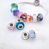 Copper Colorful Flower Series Murano Glass Beads Luxury Charm Fit Original Braceletdiy Fine Jewelry Gift For Women
