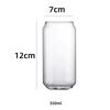 350ml/550ml Glass Cola Cold Drink Water Cup Coffee Juice Straw Mug Portable Milk Glass Cup