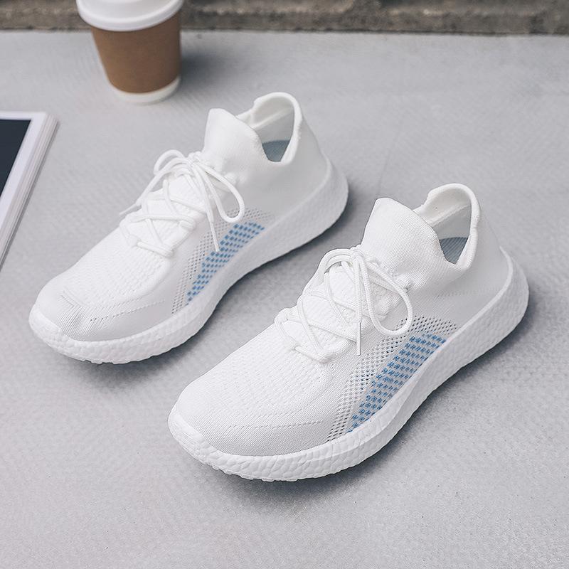 Br001-1 New Mesh Shoes Men's  Spring and Summer Leisure Flying Woven Shoes Heightened Sneakers All-Match Men's Shoes Coconut Shoes