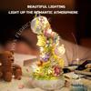 SEMBO 575pcs Block Florist Series Light Music Box Building Blocks DIY Teacups Flower Romantic Model Holiday Gifts Toys For Girls